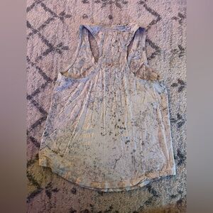 Lululemon Swiftly Tech Racerback 2.0 Tank Tie Dye White Gray Black Size 4